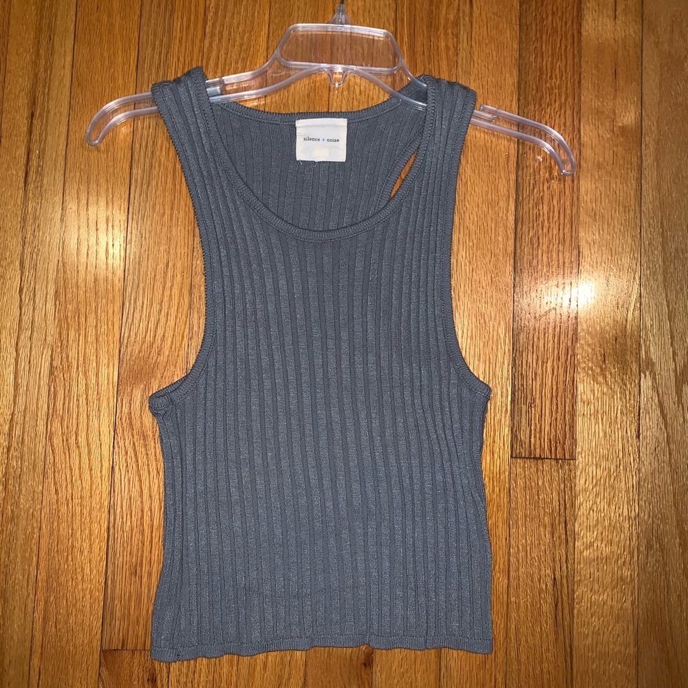 Grey sweater top
